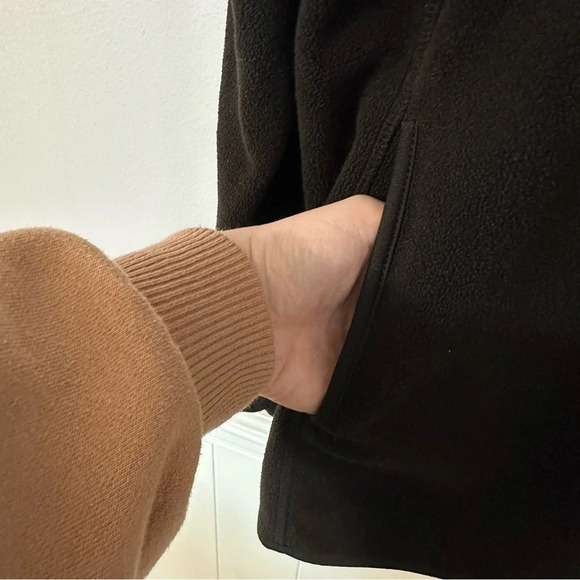 Old Navy Women’s Black Long Sleeve Zipper Front Fleece Jacket Size XXL GUC - Picture 5 of 8